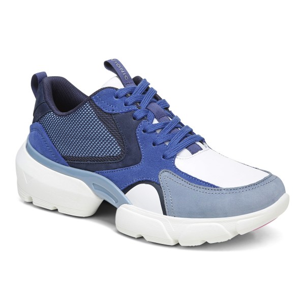 Vionic Trainers Ireland - Aris Lace Up Sneaker Indigo - Womens Shoes Sale | HQRXI-9584